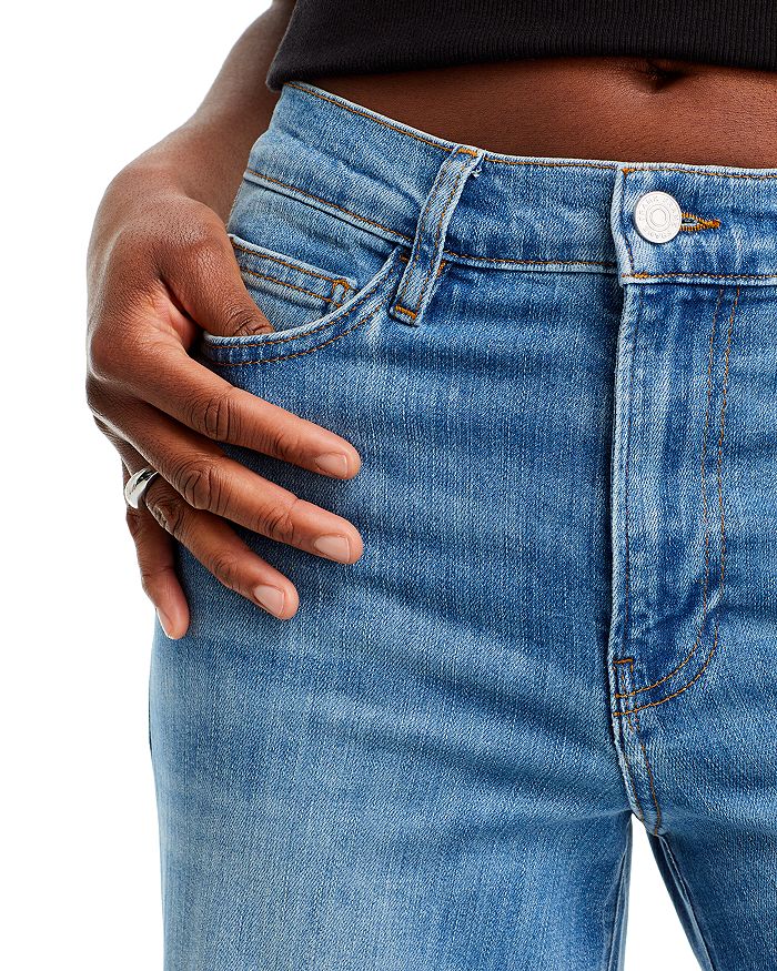 Frame Le Palazzo Belted High-rise Wide-leg Jeans In Wavey Mode
