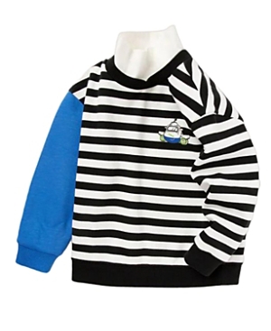 Balabala Boys' Colorful Cartoon Pattern Sweatshirt - Little Kid In Black