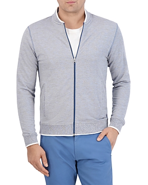 Robert Graham Ackerman Knit Zip Jacket In Blue