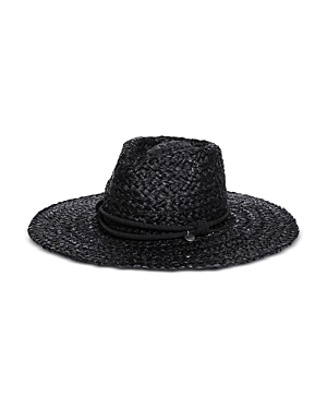 Rag & Bone Braided Straw Hat In Black