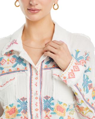 Maglia Donna Johnny Was Nora Easy – Colore Viola, 100% Cotone, Nuova Con Etichette
