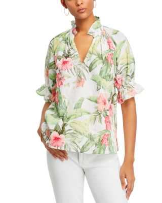 Tommy Bahama - Daybreak Hibiscus Linen Top