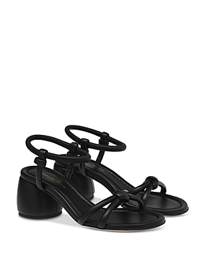 Shop Gianvito Rossi Women's Cassis 60 Leather Block Heel Sandals In Black