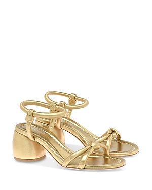 Gianvito Rossi Women's Cassis 60 Leather Block Heel Sandals In Mekong