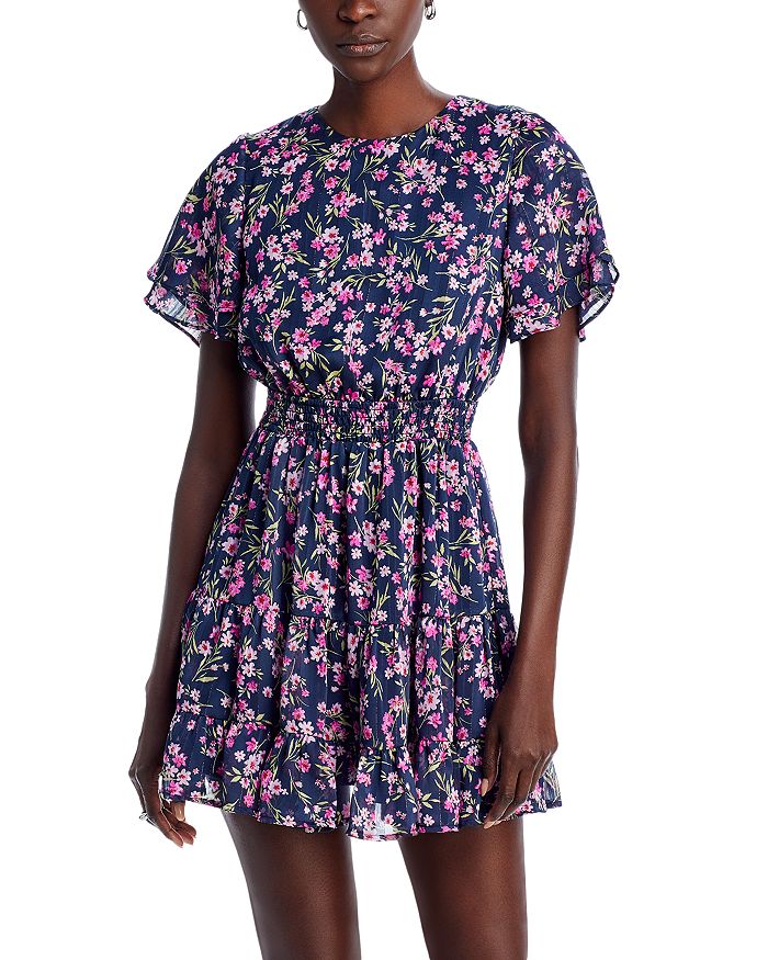 A Class Act Floral Jacquard Dress