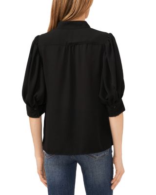 Collared Button Down Blouse