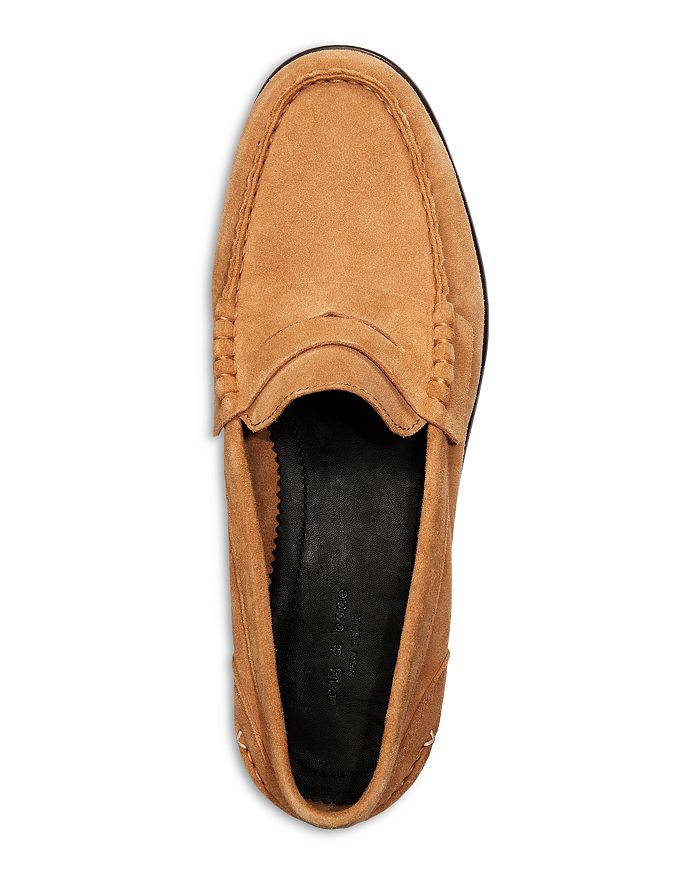 Shop Rag & Bone Women's Carter Leather Loafers In Oak Brown Suede