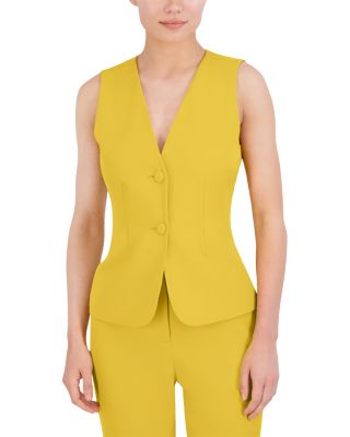 Bcbgmaxazria V Neck Two Button Vest