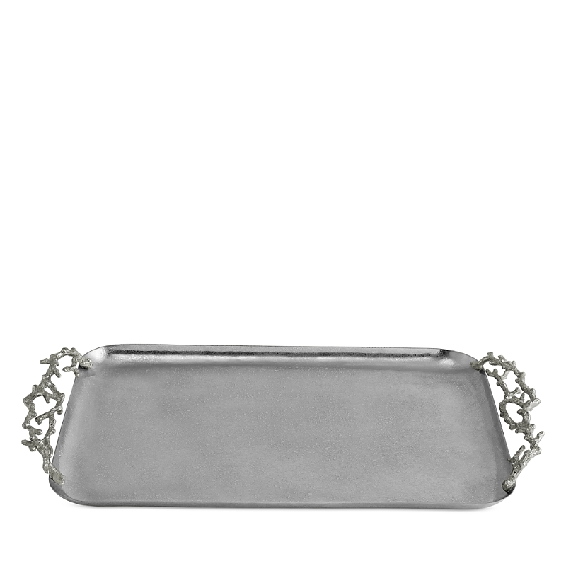 Michael Aram Ocean Reef Medium Tray In Silver