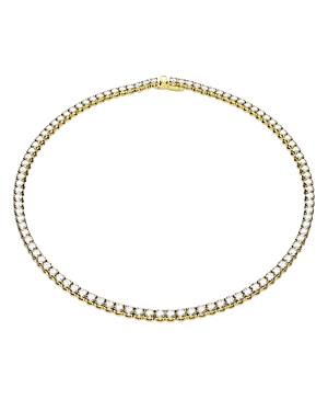 SWAROVSKI MATRIX ROUND CUT CRYSTAL TENNIS NECKLACE, 16