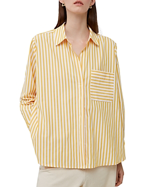 Shop French Connection Relaxed Popover Shirt In Banana
