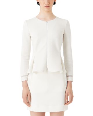 Emporio Armani - Ottoman Jersey Peplum Jacket