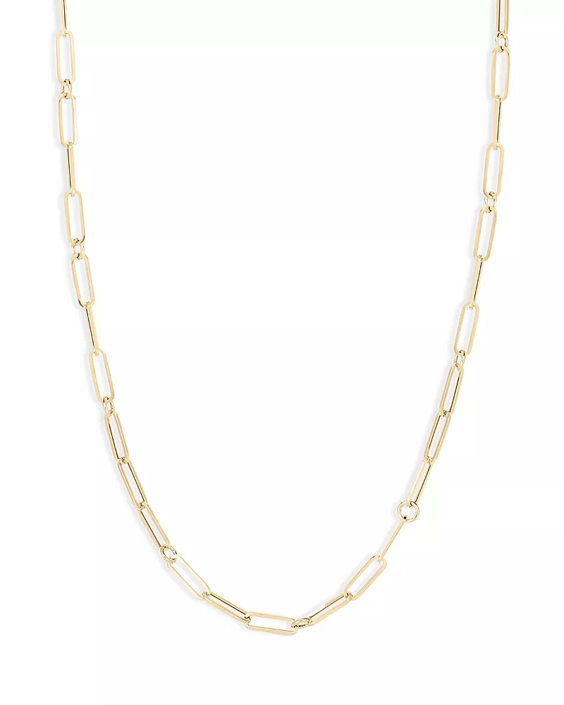 Roberto Coin 18K Yellow Gold Paperclip Link Chain Necklace, 17