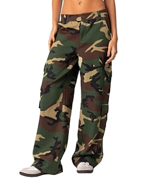 EDIKTED CARLI CAMO CARGO PANTS