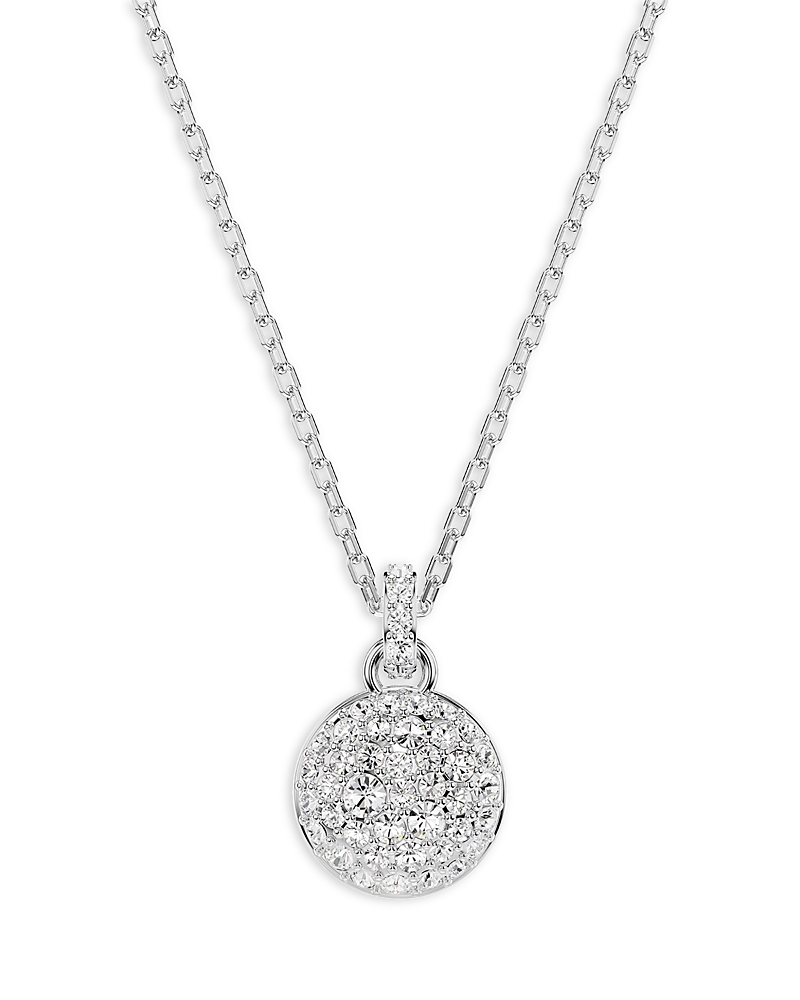 Swarovski Meteora Pendant Small Rhodium Shiny Crystal In White