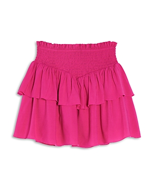 Katiejnyc Girls' Brooke Skirt - Big Kid In Shocking Pink