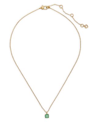 kate spade new york Little Luxuries Square Pendant Necklace, 16