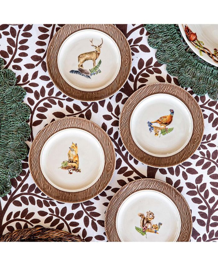 Forest Walk Cocktail Plate, Set of 4
