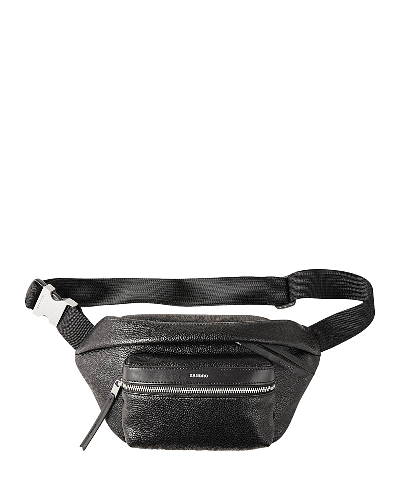 Sandro Crossbody Belt Bag In Black