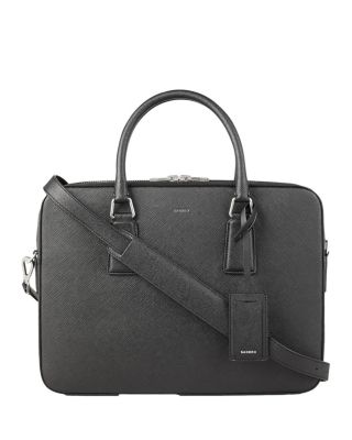 Sandro - Downtown Large Saffiano Leather Briefcase