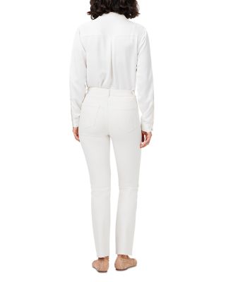 High Rise Straight Ankle Jeans in Canvas