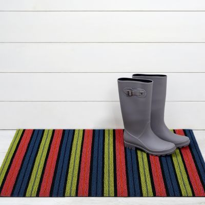 Ribbon Stripe Shag Utility Mat, 24" x 36"