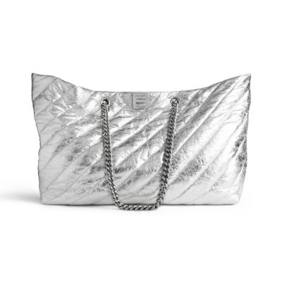 Balenciaga - Crush Large Carry All Tote Bag Metallized Quilted