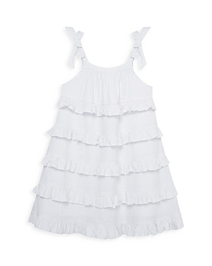 Shop Habitual Girls' Tiered Ruffled Dress - Little Kid In White