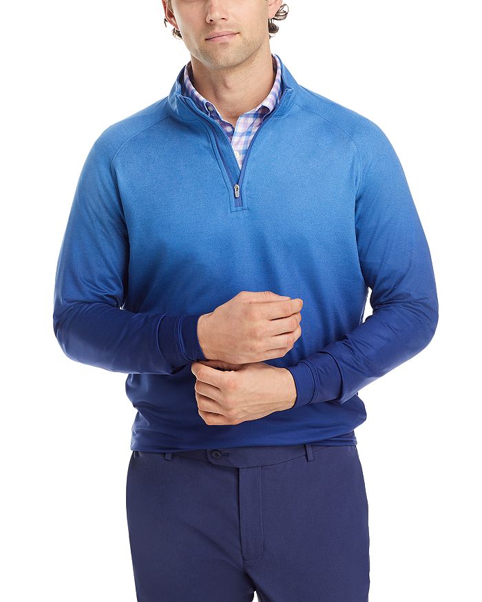 Peter Millar Crown Sport Perth Ombré Performance Quarter Zip Pullover