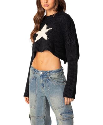 Mega Star Cropped Sweater