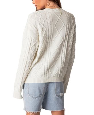 Jessy Cable Knit Oversized Sweater