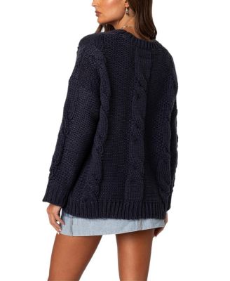 Alene Oversized Cable Knit Sweater