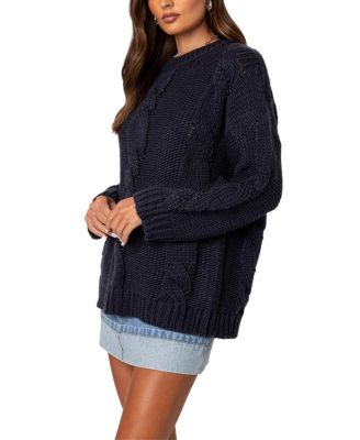Alene Oversized Cable Knit Sweater