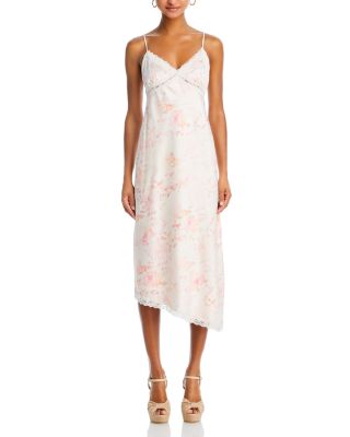 chinese dress ladies Marguerite White Lace Dip Hem Midaxi Dress  Frock and Frill