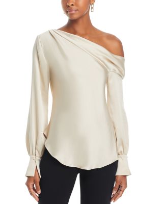 SIMKHAI - Alice Draped One Shoulder Top