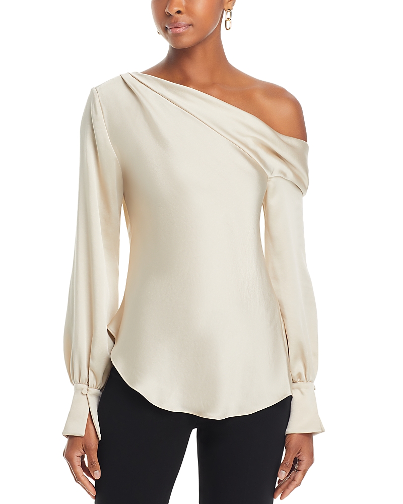Smikhai Alice Draped One Shoulder Top