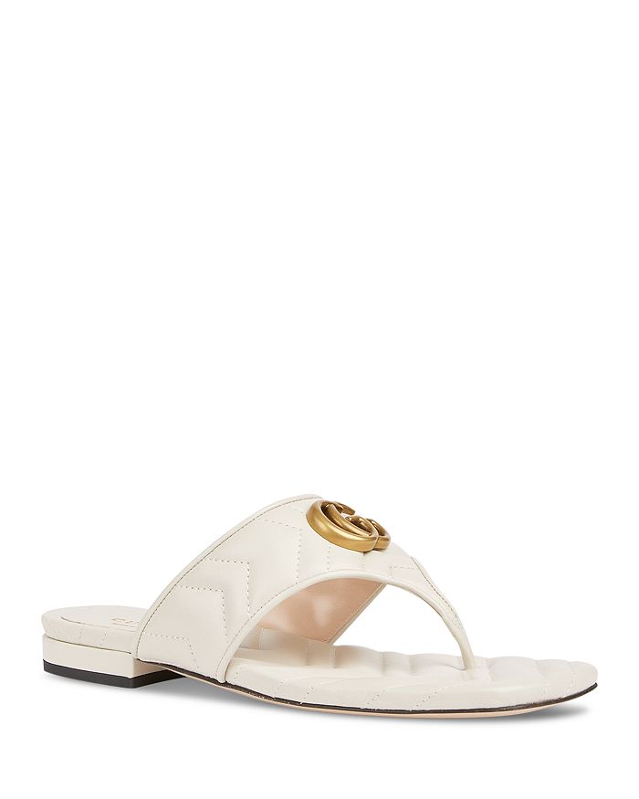 Gucci Women's GG Marmont Leather Sandals | Bloomingdale's
