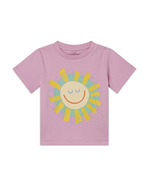 Stella Mccartney Girls' Cotton Sun Graphic Tee - Baby In Light Pink
