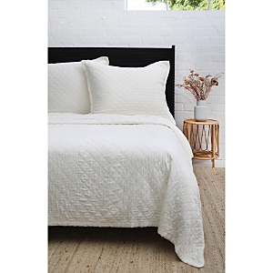 Pom Pom At Home Monaco Coverlet, Twin In Ivory
