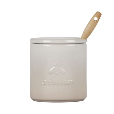 Honey Pot with Silicone Honey Dipper   