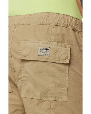 Drawstring Cargo Pants in Ripstop Tan