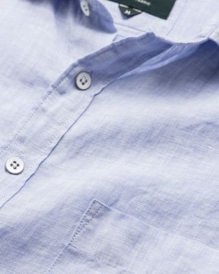 Ellerslie Linen Textured Classic Fit Button-Up Shirt