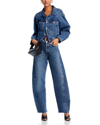 Luna High Rise Barrel Leg Jeans in Control
