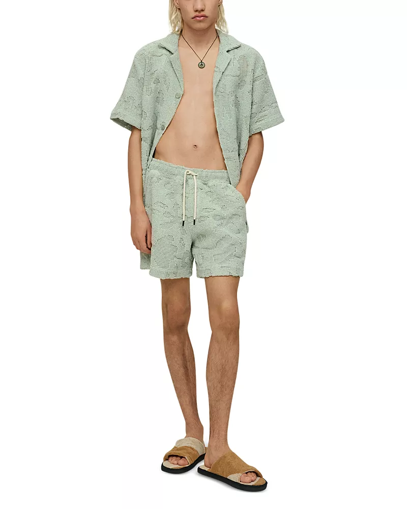 Oas Galbanum Crochet Shorts