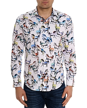 Shop Robert Graham Thoroughbred Long Sleeve Shirt In Multi