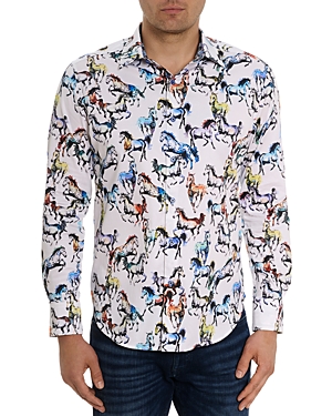 Robert Graham Thoroughbred Long Sleeve Button Down Shirt In Multi