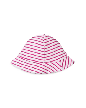 Shop Kissy Kissy Girls' Striped Terry Sun Hat - Baby In Fuchsia