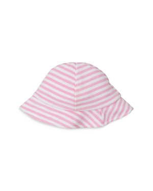 Shop Kissy Kissy Girls' Striped Terry Sun Hat - Baby In Pink
