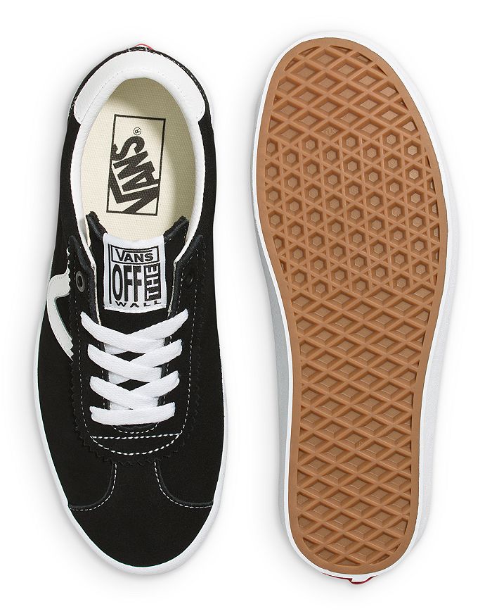 Shop Vans Men's Sport Low Lace Up Sneakers In Black White