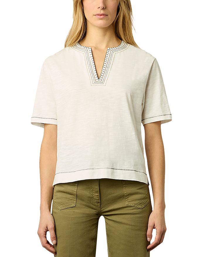 Marina Split Neck Tee